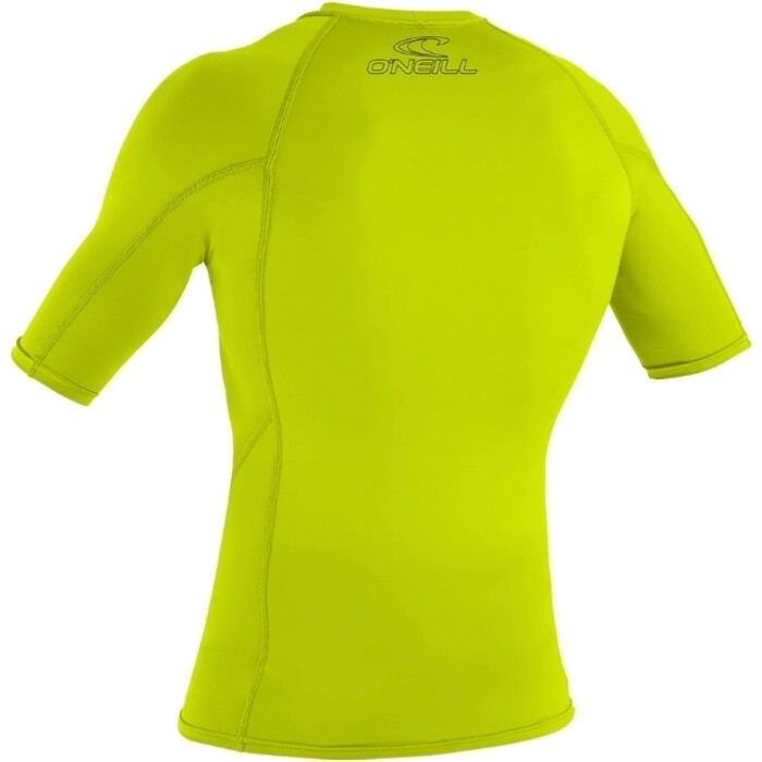 2024 O'Neill Youth Basic Skins Gilet A Maniche Corte In Lycra 3345 - Lime